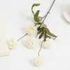 Flores Artificiales de Crisantemo Bola de Diente de León de 5 Cabezas en Colores Otoñales para Decoración de Sala de Estar en Casa, Casa de Huéspedes, Hotel, Accesorios para Fotografía de Bodas