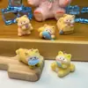Llavero de Gato Flocado 3D con Pez, Lindo Colgante de Llavero de Resina DIY para Bolsa Accesorios Venta al por Mayor