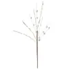 Ramas decorativas navideñas 52CM venta caliente, racimos de bayas rosa con purpurina, palos con cuentas de purpurina de frutos rojos, decoraciones florales navideñas