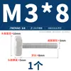 Tornillo moleteado de acero inoxidable 304 Perno de ajuste giratorio a mano Cabeza plana grande Cabeza redonda Publicidad M3-M10Gb835