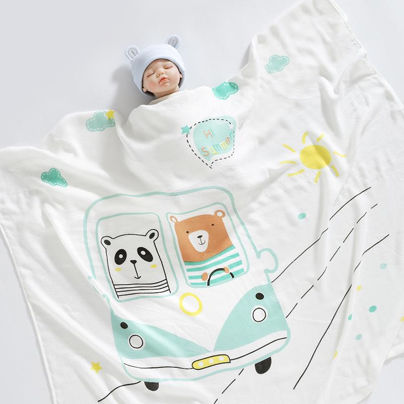 竹纤维盖毯 -小熊猫-cib