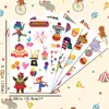 Pegatinas de Tatuaje de Dibujos Animados Infantiles de Nuevo Circo Transfronterizas Pegatinas de Tatuaje Divertidas de Fiesta de Cumpleaños de Gama Alta