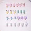 Lindas Decoraciones 3D de Paleta de Hielo para Uñas Resina Accesorios Pequeños Funda de Teléfono Pegamento de Crema Decoraciones de Uñas Portátiles DIY Pinzas para el Cabello