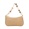 Bolso Cruzado de Hombro Casual Tejido para Mujer Estilo Nuevo 2026, Diseño de Nicho, Bolso de Mano Estilo Perezoso Tipo Bollo