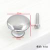 Manija redonda de un solo agujero de aleación de aluminio espacial con cabeza redonda, moderna, minimalista, pastoral, manija para puerta de mueble de cajón, armario, gabinete
