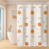 Cortina de Ducha Térmica Gruesa de Poliéster Impermeable con Dibujos para Separación Seca y Húmeda del Baño