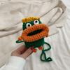 Bolsa de Punto Nueva para Niños de Otoño e Invierno Bolsa de Hombro para Niños de Dibujos Animados Divertida de Moda Bolso Cruzado Mini de Bebé Accesorios