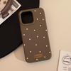 Estilo Ins Outono e Inverno Cachorrinho Desenho Animado Suporte Maçã 17 Capa de Celular Iphone16Pro Max Adequado para 14 Corrente para Pendurar 13