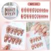 Productos terminados para decoración de uñas hechos a mano. Parche para uñas Advanced Pure Wind. Colección de parches para decoración de uñas con diamantes grandes y diamantes.