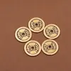 Monedas de Cinco Emperadores de cobre engrosado, monedas de estilo antiguo, monedas de latón Shunzhi, Qianlong, Kangxi, Jiaqing, adornos para umbral de puerta, venta al por mayor