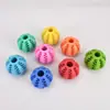 Bola Dispensadora de Petiscos de Melancia Brinquedo Bola para Pet Bola de Comida para Cachorro Bola Mastigável para Cachorro Bola de Borracha para Limpeza de Dentes de Cachorro Brinquedo para Pet