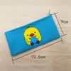 Bolsa de Lápices de Lona con Cremallera de Dibujos Animados Creativos e Inspiradores Bolsa de Tote para Estudiantes Caja de Papelería Simple Regalo para el Día del Niño Bolsa de Lápices