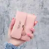 Nueva Cartera para Mujer Corta Estilo Coreano Cartera Pequeña para Estudiante Femenina Plegable Multifunción Gran Capacidad Billetera para Monedas Portatarjetas