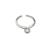 Estilo Ins Coreano Diseño de Nicho Moda Personalizada Joyería de Mano Anillo Estéreo Hueco Cortado Ovalado Gota de Agua Plata de Ley S925