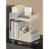 Estante Metálico para Documentos de Oficina Caja para Archivos Estante de Almacenamiento Multicapa Carpeta de Hierro Caja de Almacenamiento de Archivo Vertical Libro