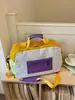Bolsa de viaje juvenil y vibrante inspirada en el dopamina con bloques de color y compartimentos separados para artículos húmedos y secos, ideal para viajes de negocios y estudiantes, una bolsa de hombro versátil
