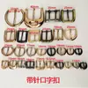Hebilla en Forma de D para Correas de Mochila, Hebilla Ajustable para Bolsos, Hebilla de Cinturón de Cuero, Hebilla de Dos Niveles, Hebilla de Enlace Anillo D