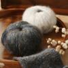 Suéter de Lana Mohair Bufanda Ropa Exterior Tejido a Mano Bola de Lana Brillo Mohair
