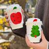 Funda de papel especial para taza de Navidad, té con leche, antiescaldaduras y aislante del calor, desechable, para café y agua, funda protectora comercial.
