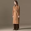 Abrigo Forrado 100 Cachemira para Mujer Largo Medio Invierno 2025 Nuevo Estilo Abrigo de Lana de Alta Gama