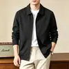 Jaqueta de negócios masculina de alta qualidade, nova coleção outono 2026, apresentando um estilo clássico e discreto, gola de alfaiataria e design casual versátil