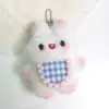 Babero Lindo, Colgantes de Muñecos de Cerdito y Conejo, Babero de Conejo Ruborizado con Perlas, Colgante para Bolso de Muñeco de Cerdito