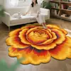 Nuevo Alfombra de Piso para Estéreo de Sala de Estar de Terciopelo de Cristal de Flor Grande con Forma Especial Alfombra de Mesa de Café de Sala de Estar Alfombra de Hogar