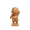 Tallado en Madera Natural de Tuya Dragon Ball Goku Saiyan Adornos Figuras Lindas de Personajes de Anime Manualidades de Escritorio