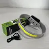Linterna para Correr y Ciclismo Nocturno Transfronteriza, Luz Fuerte Recargable para Exteriores, Mini Luz de Muñeca Ultraligera, Luz de Seguridad para Mochila de Running