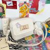 Bolsa de Lona Estilo Japonés Estilo Perezoso Celebridad de Internet Ins Super Popular Diseño de Bolso Cruzado Bolso de Hombro para Chica a la Moda Bolso para Teléfono Móvil