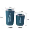 Taza Termo de Acero Inoxidable Doble Capa Transfronteriza Moda de Oficina Taza de Regalo Vaso de Bolsillo Portátil Taza de Café para Coche