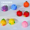 Resina tridimensional DIY joias cabine de frutas misto atacado chaveiro pingente capa de celular acessórios para casa
