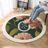 Manta de Noche para Dormitorio Cojín para Niños Alfombra Redonda para Tocador Alfombra Antidesgaste para Piso Silla de Estudio Silla de Computadora Silla Mecedora