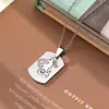 Collar de Acero de Titanio con los Doce Signos del Zodiaco para Hombres y Mujeres, Colgante con Grabado de Marca de Moda, Accesorios de Calle Hip-Hop, Cadena de Suéter Personalizada para Parejas