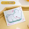 Notas adhesivas con forma especial y lindas notas adhesivas de animales pequeños que se acuestan boca abajo, papel adhesivo desgarrable con alto valor de color, mensaje n veces