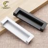 Manija oscura empotrada moderna minimalista tatami manija invisible cajón de armario gabinete tirador ranurado dorado negro