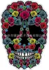 Nuevo Producto Creativo: Colgante de Acrílico para Coche de Mariposa Calavera Rosa, Suministros para Fiesta de Halloween, Decoraciones para el Hogar