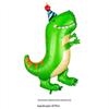 Nova Coroa Cap Dinossauro Folha de Alumínio Bola Dos Desenhos Animados Verde Coroa Dinossauro Floresta Decoração Do Partido Balão De Filme De Alumínio Atacado