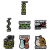 Novos Acessórios Criativos de Desenho Animado Série Química Insígnia Personalidade Broche de Estudante Béquer Microscópio Joias de Modelagem
