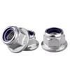 Acero Inoxidable 304 Tuerca de Brida de Nylon Din6926 Tornillo de Cabeza Hexagonal Autocierre Antiaflojamiento con Arandela M3M4M5