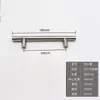 Manijas de tiro en forma de T de acero inoxidable moderno y minimalista, sólidas y huecas, accesorios de doble orificio para puertas de gabinetes y armarios, venta al por mayor
