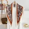 Nuevo Pañuelo de Seda Triangular con Estampado de Anacardos para Mujer, Accesorio Elegante de Primavera y Verano, Pañuelo para la Cabeza, Diadema de Moda, Cinta