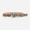 Cinturón de Piel Genuina con Estampado de Leopardo Europeo y Americano Personalizado para Mujer Hebilla de Pin Moda Versátil Simple Jeans Popular Cinturón Decorativo Fabricante