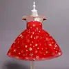 Vestido de Princesa con Estampado de Lentejuelas para Fiesta de Disfraces de Halloween Infantil Vestido para Actuación Grupal Escolar