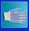 Guantes Protectores Espesos con Puntos, Guantes de Protección Laboral, Guantes Antideslizantes Resistentes al Desgaste de Hilo de Algodón Plástico con Puntos para Manejo en Obra
