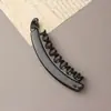 Grampo Banana Grande Estampa de Leopardo Retrô de Luxo para Mulheres 2025 Novo Grampo Pega Volume de Cabelo Natural Fofo Grampo para Rabo de Cavalo Alto