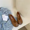 Zapatos para Mujer 2026 Primavera Nuevos Punta Redonda Corte Bajo Suela Plana Zapatos de Abuela Estilo Japonés JK Zapatos Pequeños de Cuero Suela Suave Mocasines Zapatos Individuales