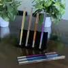 Palillos de Acero Inoxidable 304 para Uso Doméstico, Palillos Cuadrados Semicirculares Grabados con Láser, Patrón Rectangular Creativo, Palillos Públicos de Hotel, Palillos Antideslizantes para Comer