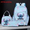 Nueva Mochila Estudiante Stitch para la Temporada de Regreso a Clases Ligera y que Reduce la Carga Gran Capacidad para Grados 1-6 Niños y Niñas Bolso de Hombro