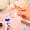 Llavero de Amor para Boda Color Plateado Abrebotellas de Amor Regalo para Invitados o Recuerdos Regalo para Fiesta de Cumpleaños